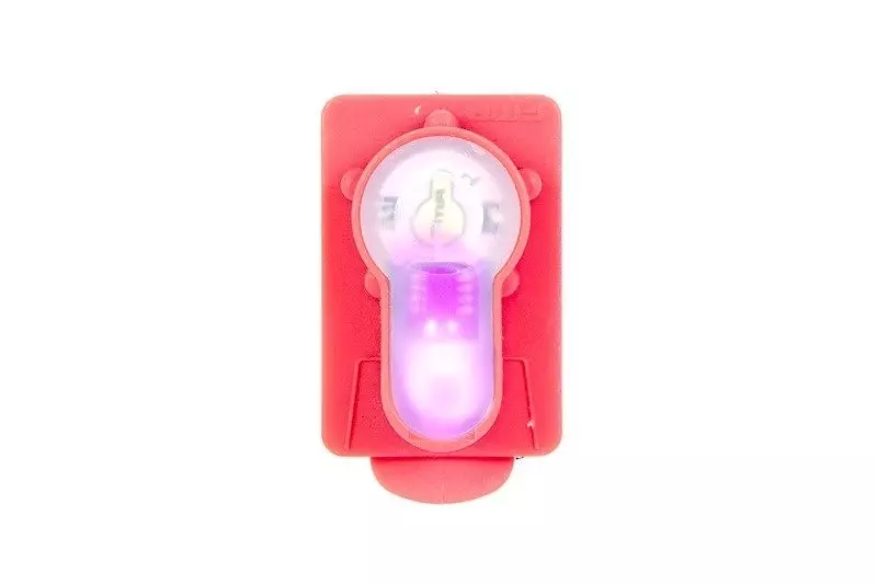 Elektronický popisovač Lightbuck Card Button - růžový (růžové světlo)