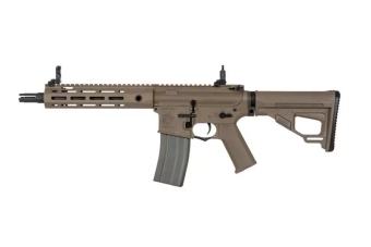 Replika karabinka Helios KAC SR-16E Mod2 CQB M-LOK - Dark Earth