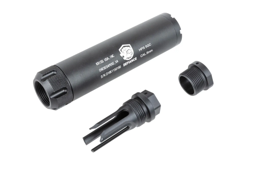 Cyma replica geluidsonderdrukker set met HY-204 replica vlammenonderdrukker