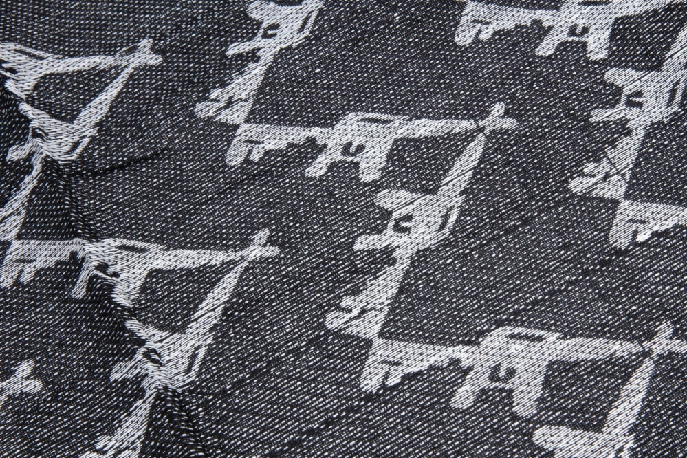 Chusta typu Shemagh - czarna