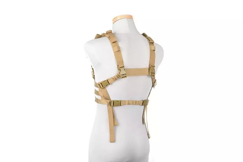 Kamizelka taktyczna Chest Rig typu Low Profile - Tan