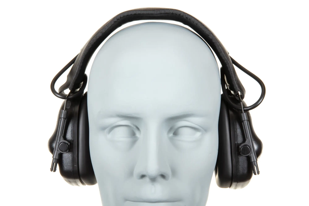 Aktywne ochronniki słuchu Wosport HD-12 wersja IPSC Gen 5 Czarne