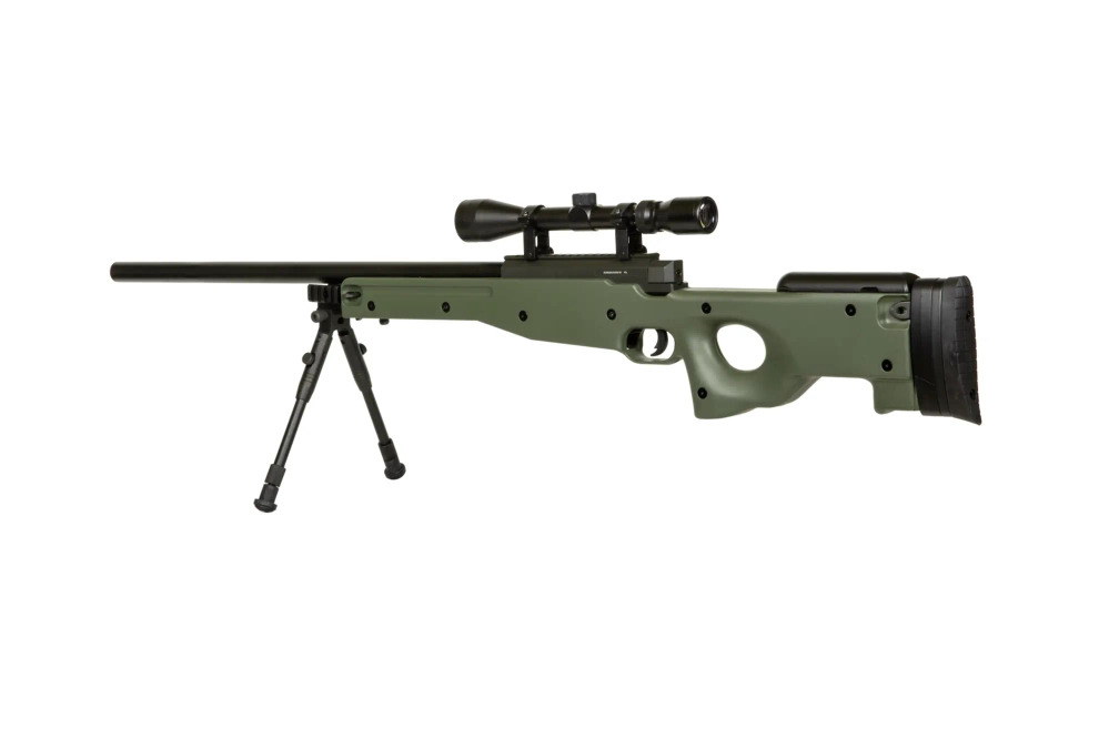 Warrior I  Sniper Rifle Replica (with scope and bipod) - Olive