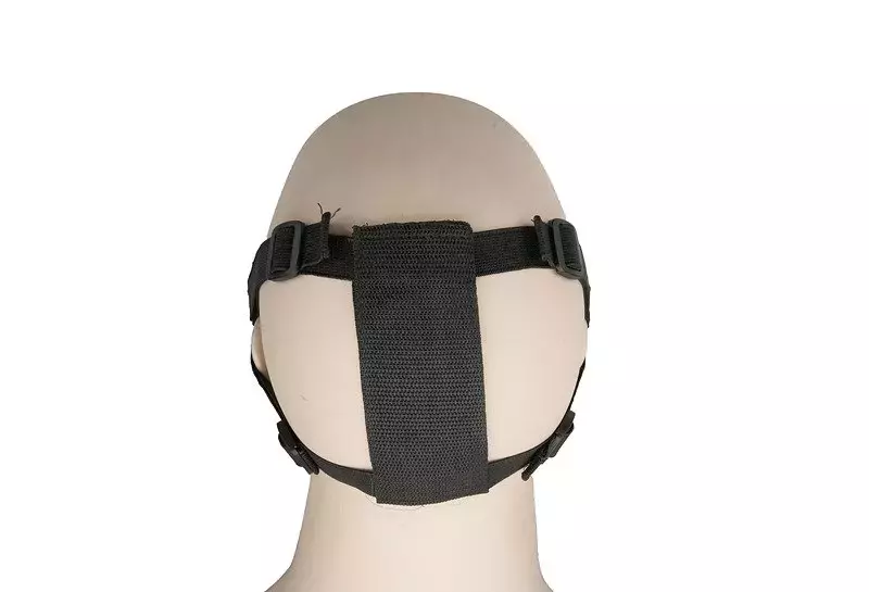Masque de traqueur avec tête de mort - Noir