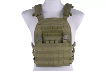 Plate Carrier w/ Removable Panel Tactical Vest - Olive Drab