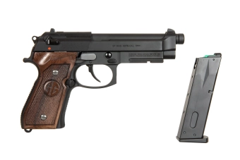Réplique de pistolet GPM92 GP2 édition grip noyer - noir