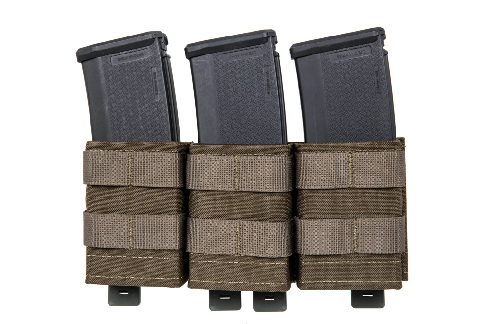 Driedubbele open magazijnlader voor 7,62 mm Wosport Ranger Groen