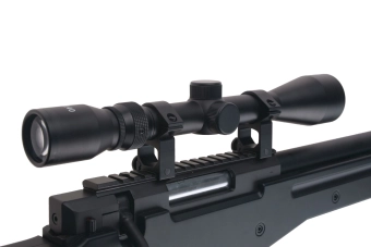 Airsoftová odstřelovací puška Warrior I UPV (s optikou)