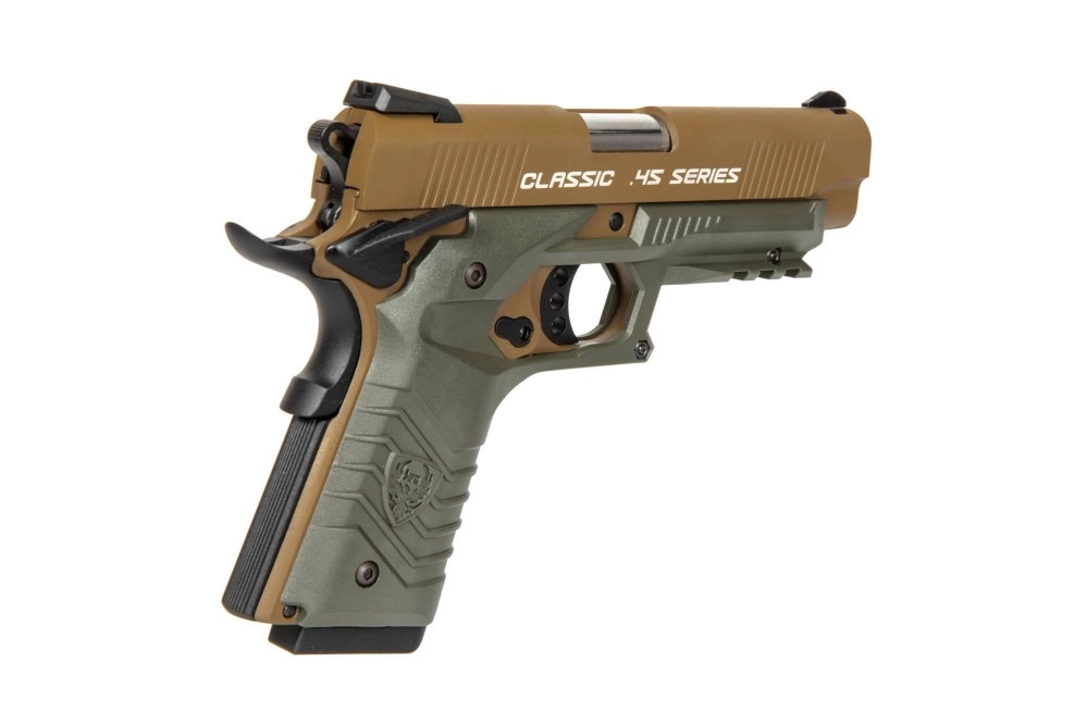 Réplique de pistolet HG-172 tan/olive