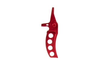 Aluminiowy spust CNC Jefftron Curved Trigger Czerwony