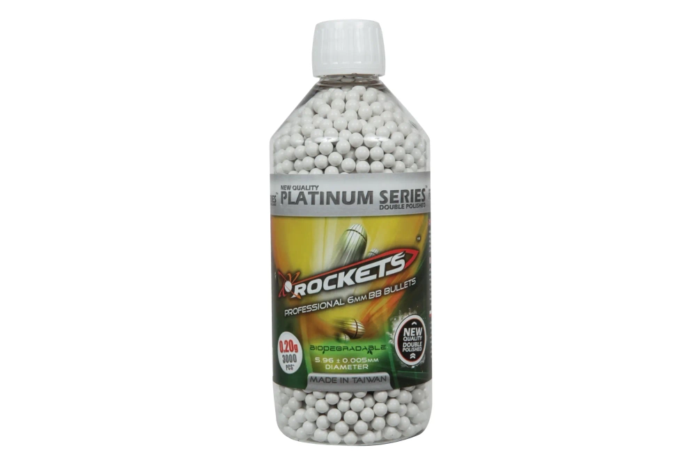 BBs biodegradable 0.20g Rockets Platinum 3000 pcs