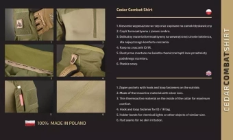 Bluza Cedar Combat Shirt - oliwkowa