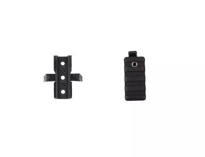 Jeu de rails de fixation pour casque type FAST - noir
