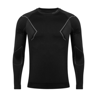 Bluza termoaktywna męska Alpinus Active Base Layer Czarno-Szary