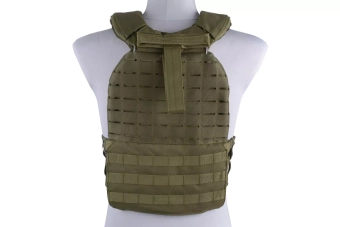 Chaleco tipo plate carrier molle/corte láser - oliva