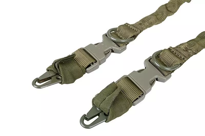 Dos puntas correa punto Bungee - oliva