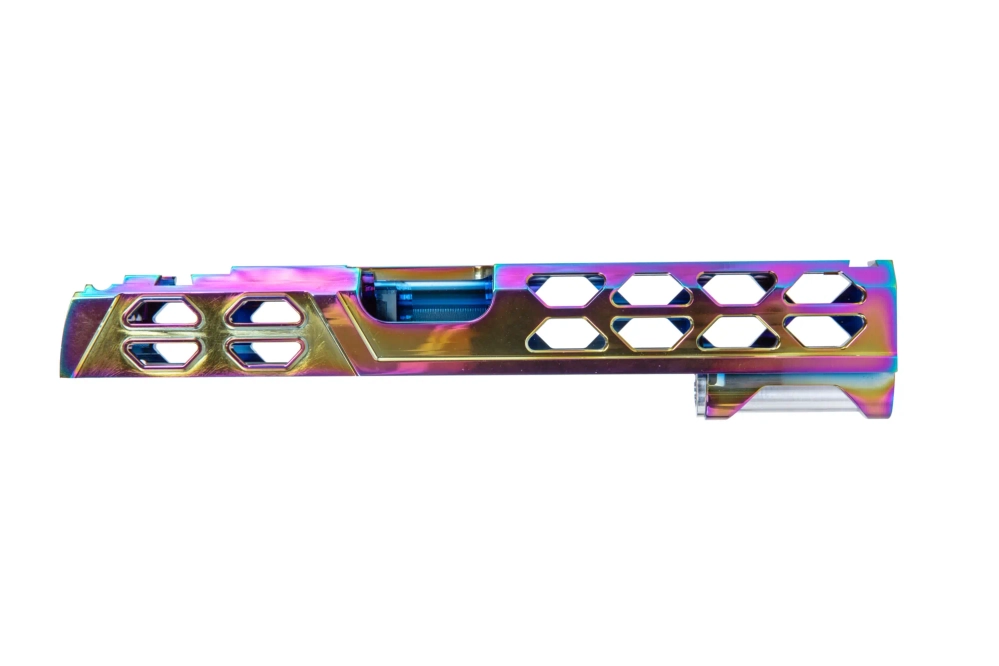 Hliníkový zámek LA Capa Customs VOID pro airsoftové zbraně TM Hi-Capa 5.1 Rainbow