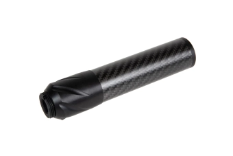 Silenciador de carbono DSL2 36x150mm - Negro
