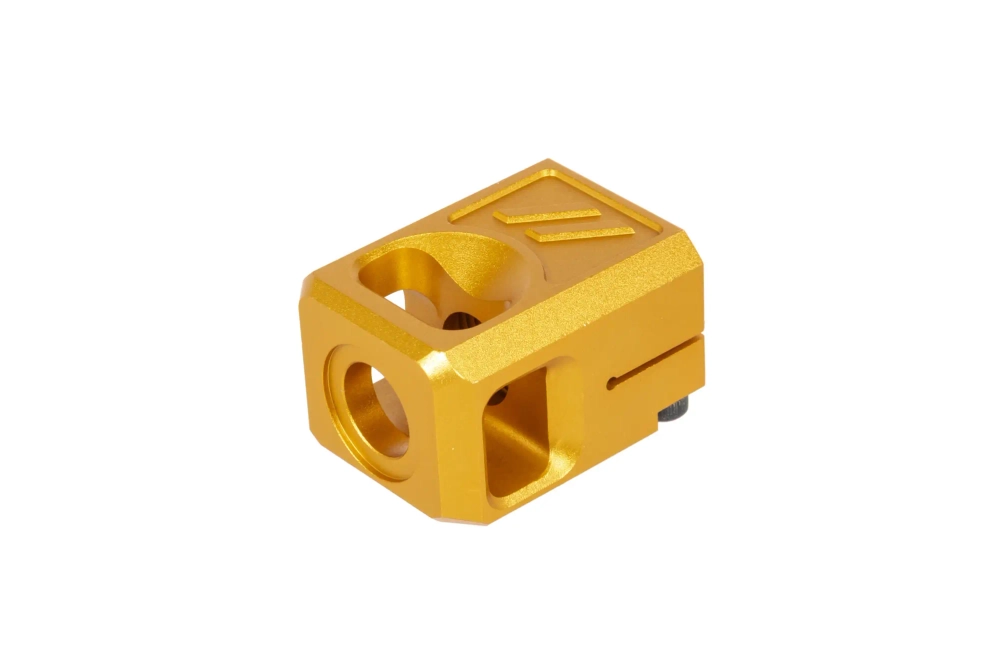 kompenzátor V2 5KU závit 14mm CCW GB-492 Zlatý