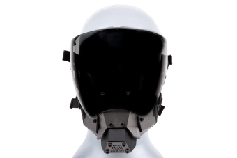 Cyberpunk Commandant masker - Zwart