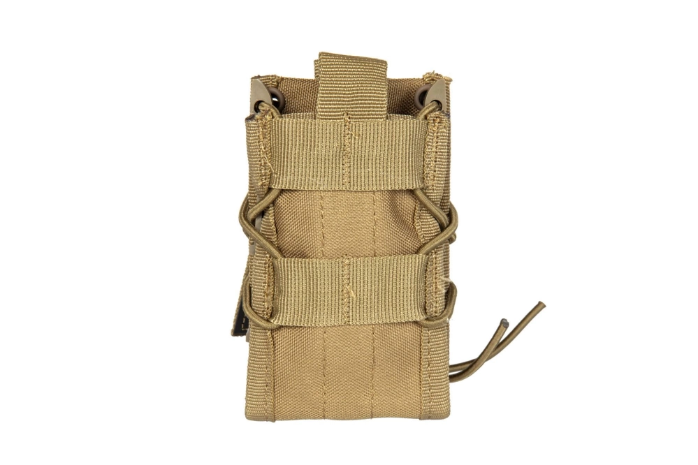 Double shingle-type magazine pouch - tan