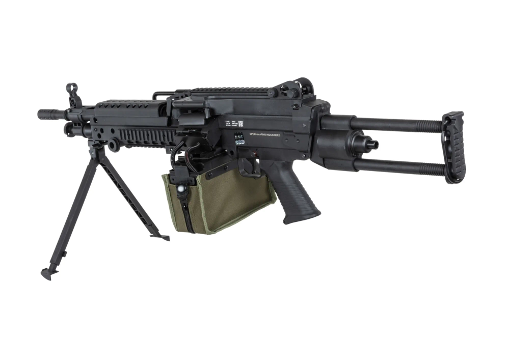 Karabin maszynowy ASG Specna Arms SA-F249 PARA FLEX GAT X-ASR Czarny (OUTLET)