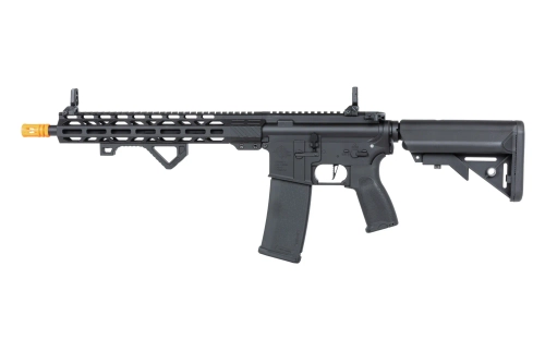 Specna Arms RRA SA-E24 HAL ETU™ airsoft Carabina Negra con dispositivo de descarga naranja