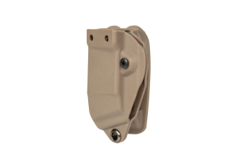Kydex Single Pistol Magazine Carrier - Dark Earth