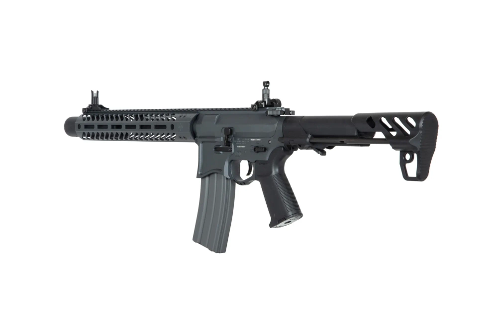 Seekins Precision 12" airsoftová zbraň karabiny SBR8 s tlumičem - šedá