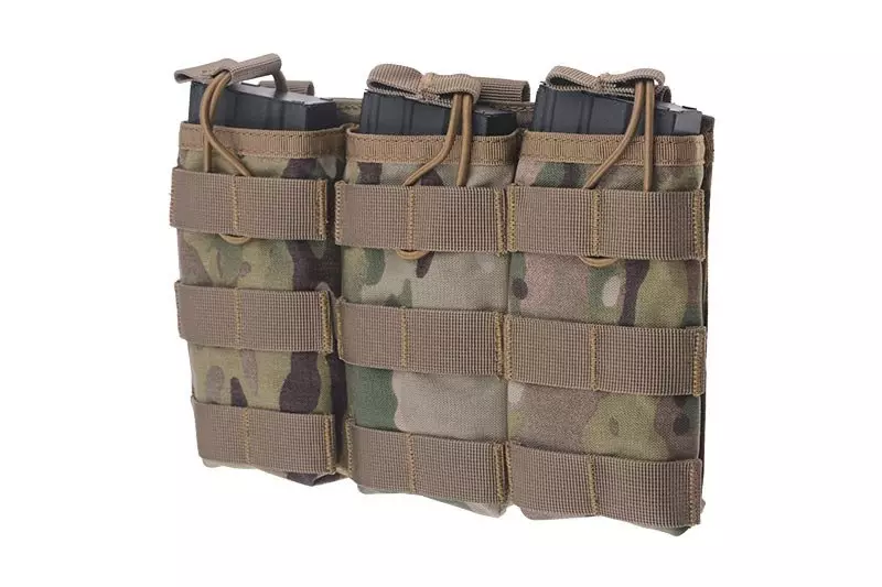 Triple Open I Pouch for AK/M4/G36 Magazines - MC