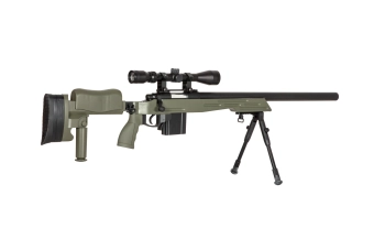 Airsoftová odstřelovací puška MB4413D - olivově zelená