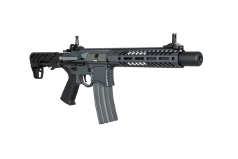 Seekins Precision 9" SBR8 carbine replica with suppressor - grey