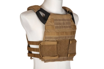 Chaleco táctico Rush 2.0 Plate carrier Ariatel - Marrón Coyote