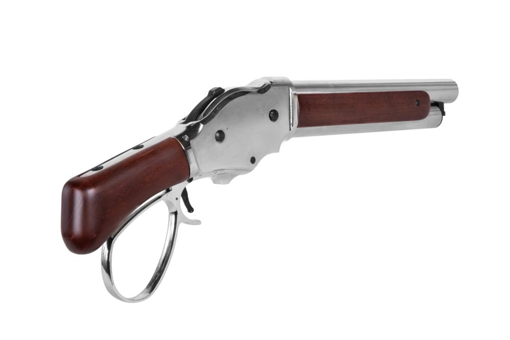 Replika brokovnice Golden Eagle M1887 Compact Wild Lever Silver