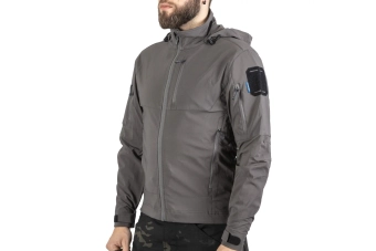 Chaqueta Softshell Emerson Blue Label 'Fog' Gris Lobo