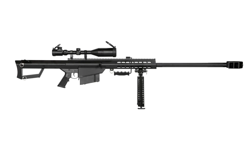 Replika karabinu wyborowego Barret® M82 z Lunetą i dwójnogiem - czarna