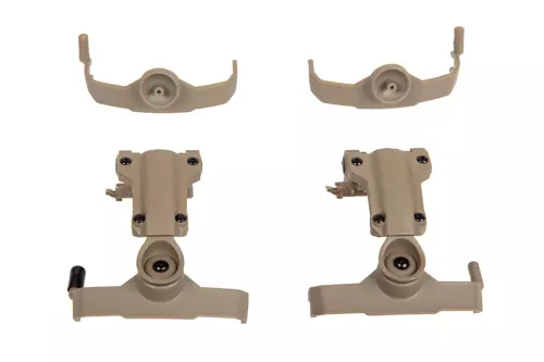 Adaptateur de casque Comtac pour rails ARC (Type AMP) - Terre foncée