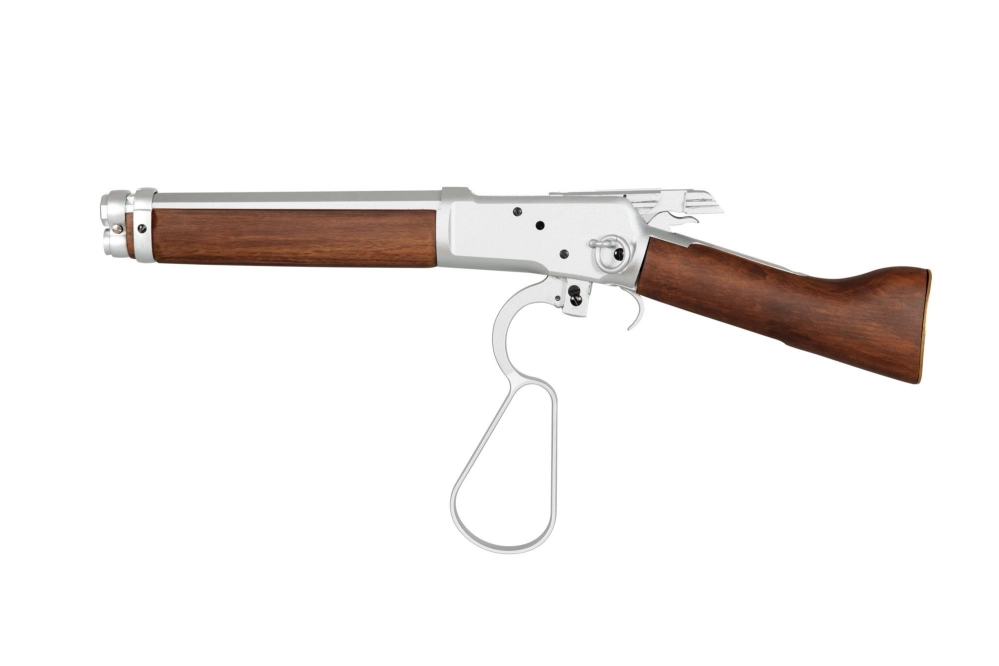 Réplique de fusil 1873 (Bois véritable) - argent (OUTLET)