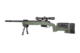 SA-S03 CORE™ Sniper Rifle Replica with Scope and Bipod - Olive Drab