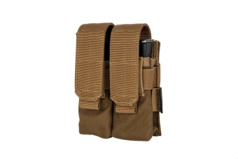 Pochette double pour chargeurs 9mm - Marron Coyote
