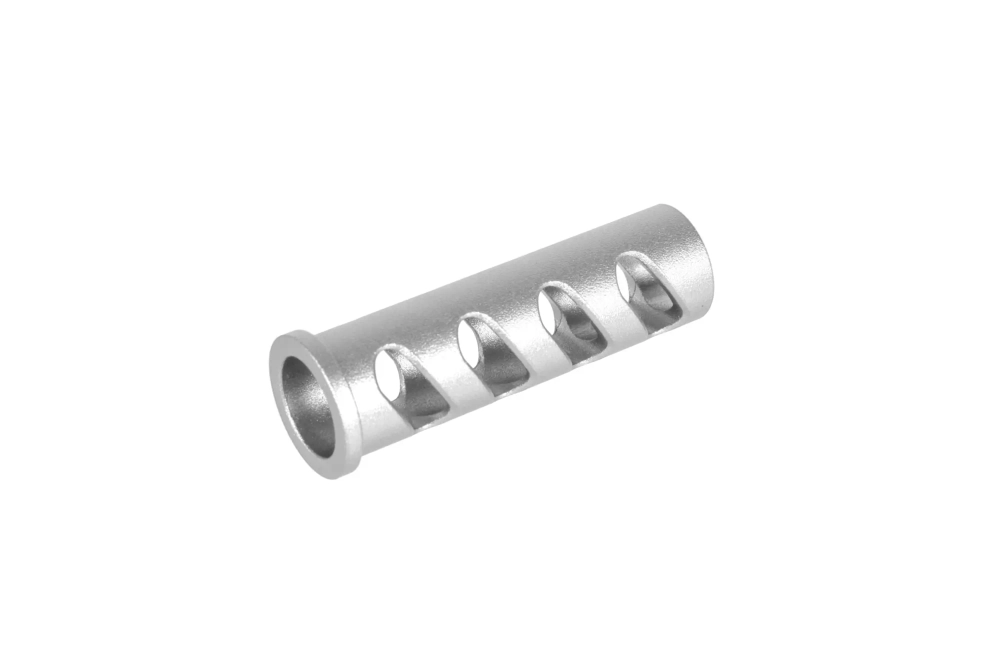 LA Capa Customs CUTOUT lock guide cap for TM Hi-Capa 5.1 replicas (with Delrin ring) Silver