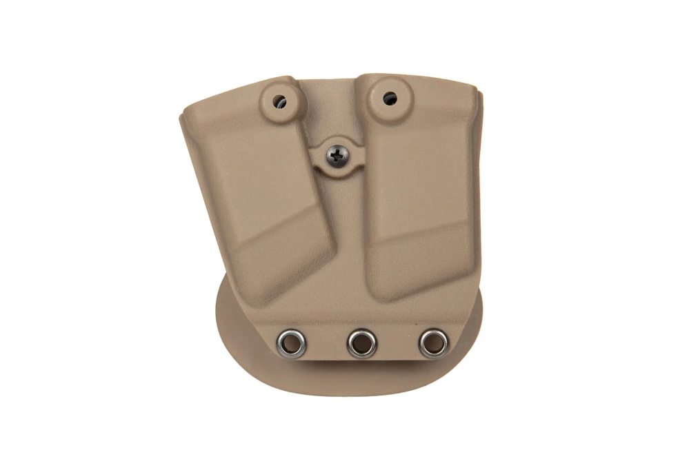 Kydex double pistol magazine pouch - TAN