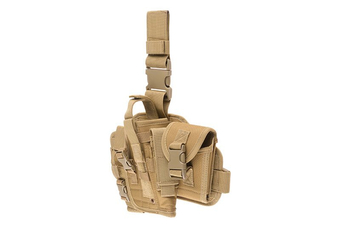 Panneau de cuisse modulaire avec holster - tan