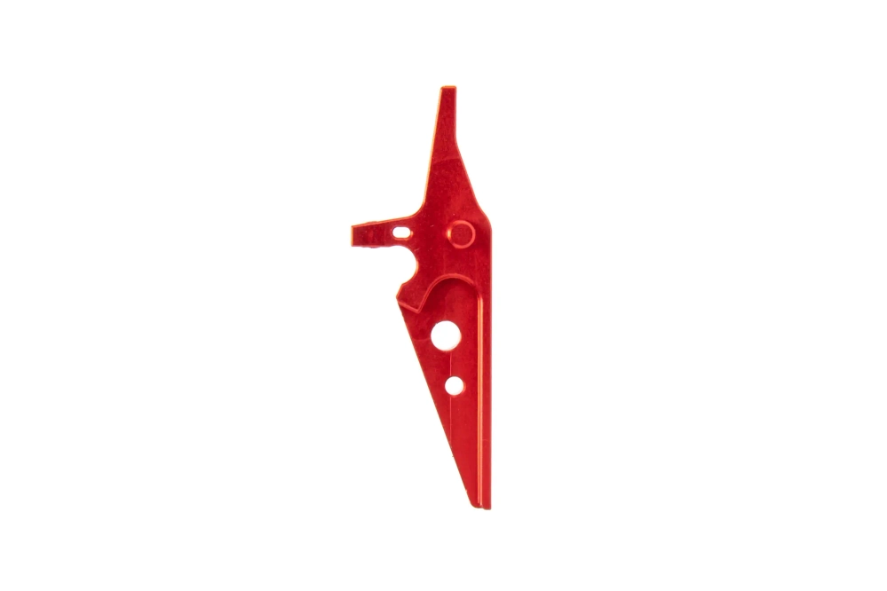 Gatillo Plano de Aluminio CNC Jefftron Rojo