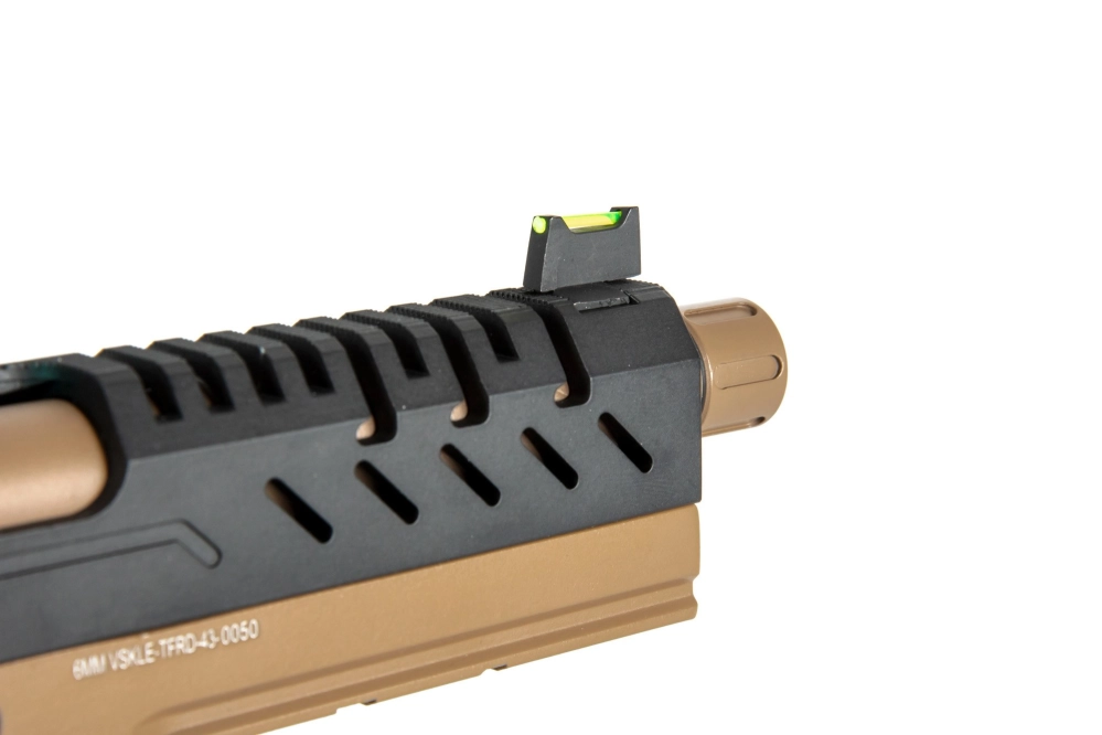 Pistola de airsoft Vorsk hi-capa 4.3 BDS - negro/marrón