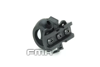 Montage torches pour casqueu 0.83' / 21 mm - noir
