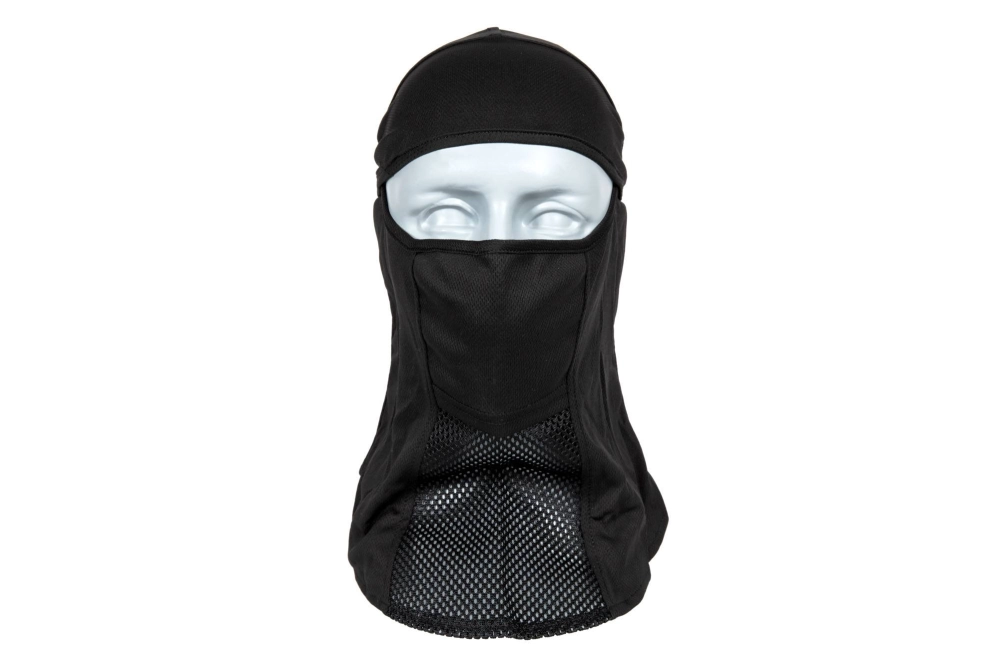 Cagoule légère avec protecteur facial - noir