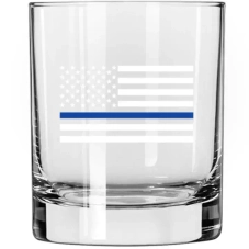 Vaso de whisky - BANDERA DE POLICÍA