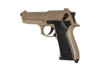 CM126 elektrisch pistool replica - Bruin (met batterij)