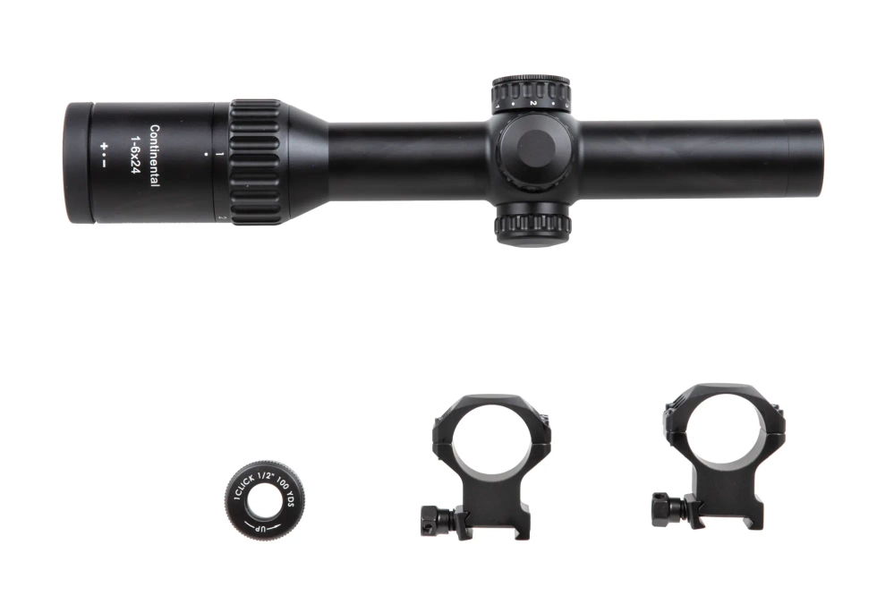 Vector Optics CONTINENTAL X6 1-6X24 G4 HUNTING jachtvizier Zwart